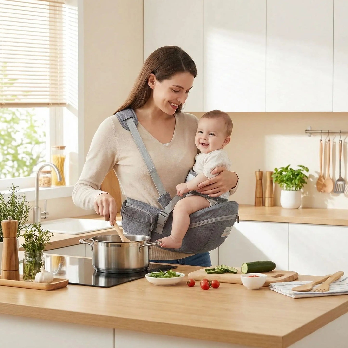 Porte bebe | Repose taille - Mamsatisfaite